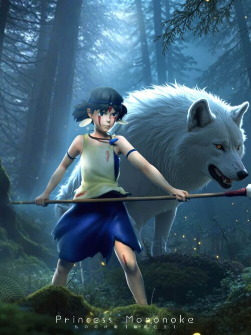 Hayao Miyazaki Princess Mononoke GK Resin Statue