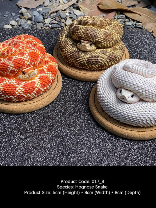 Hognose Snake Coiled Miniature GK Resin Statue