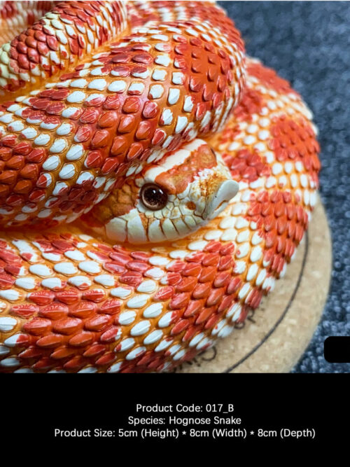 Hognose Snake Coiled Miniature GK Resin Statue