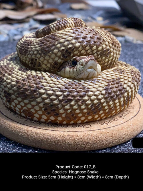 Hognose Snake Coiled Miniature GK Resin Statue