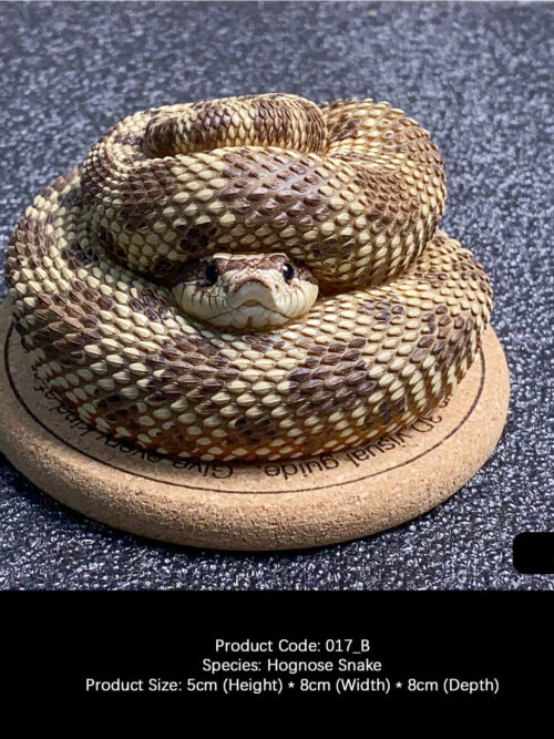 Hognose Snake Coiled Miniature GK Resin Statue