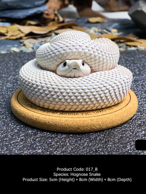 Hognose Snake Coiled Miniature GK Resin Statue