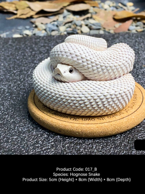 Hognose Snake Coiled Miniature GK Resin Statue