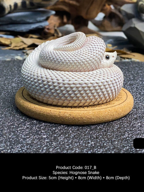 Hognose Snake Coiled Miniature GK Resin Statue