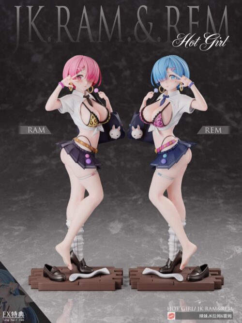 Hot Girl JK Rem & Ram GK Resin Statue
