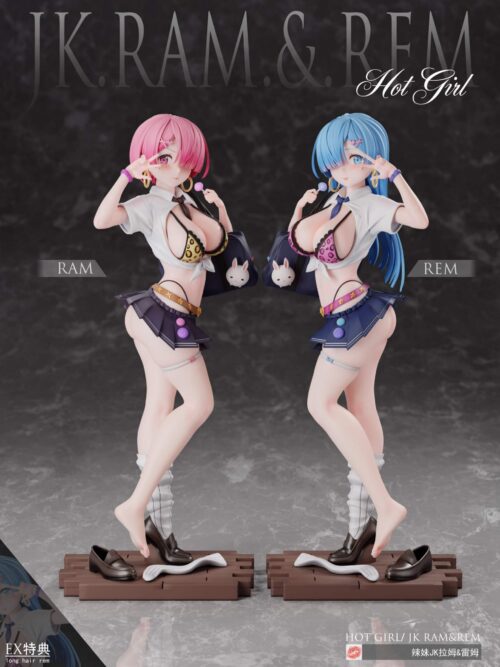 Hot Girl JK Rem & Ram GK Resin Statue