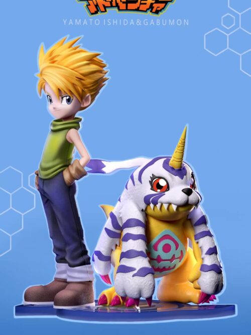 Ishida Yamato & Gabumon GK Resin Statue