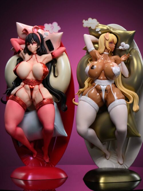 Lazy in Bed Girl GK Resin Statue