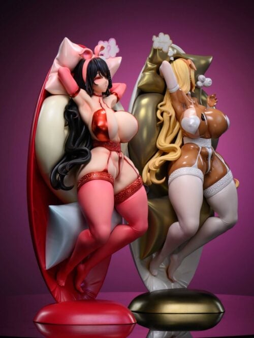 Lazy in Bed Girl GK Resin Statue