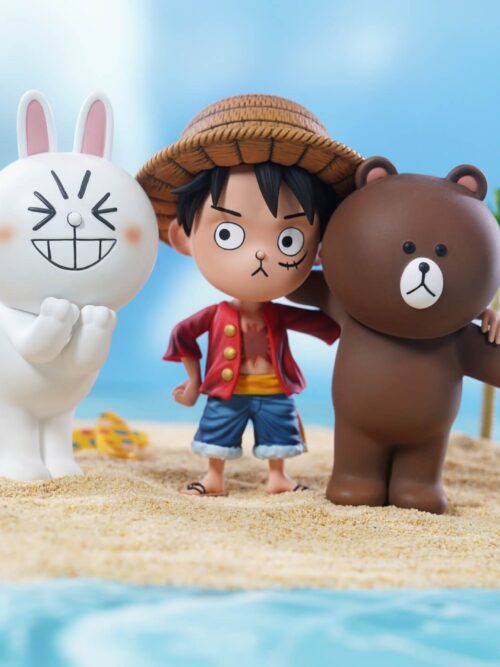Luffy & Brown & Cony GK Resin Statue