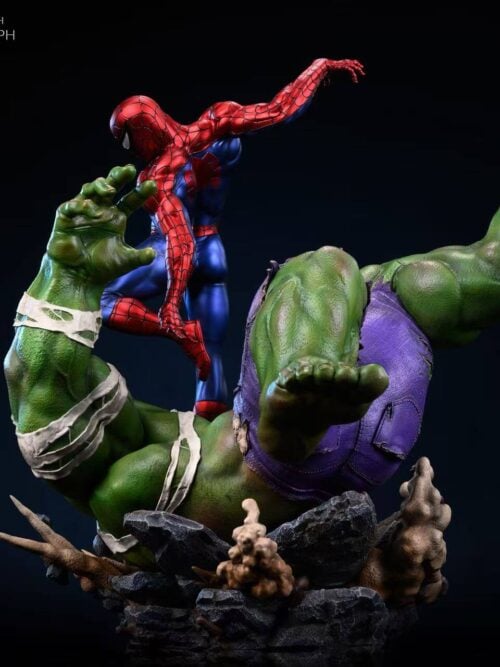 Marvel MQ065 Spider Man vs Hulk GK Resin Statue