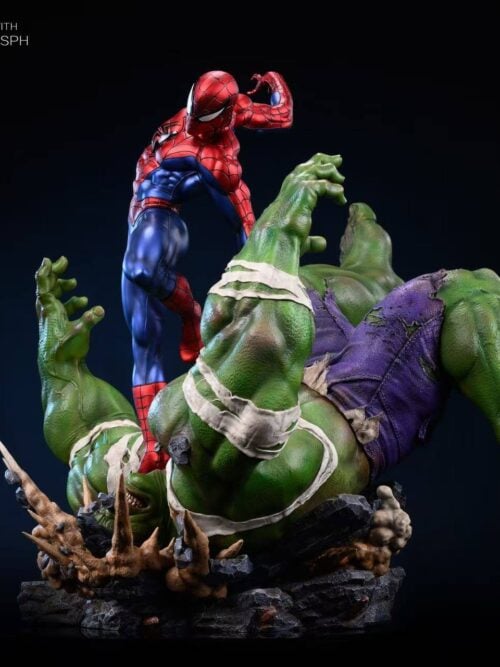 Marvel MQ065 Spider Man vs Hulk GK Resin Statue