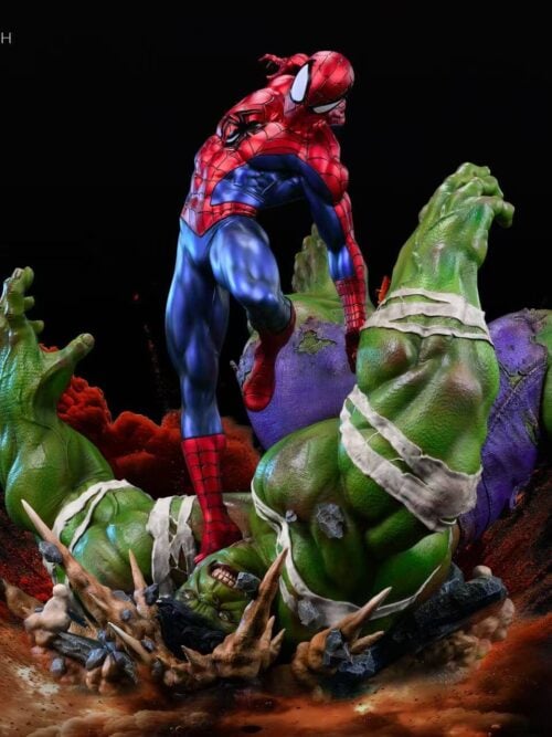 Marvel MQ065 Spider Man vs Hulk GK Resin Statue