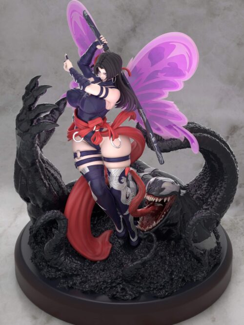 Marvel Series Psylocke & Venom GK Resin Statue