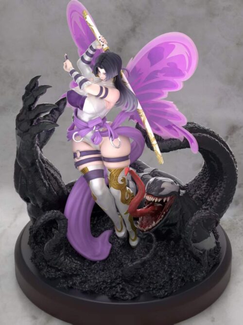 Marvel Series Psylocke & Venom GK Resin Statue