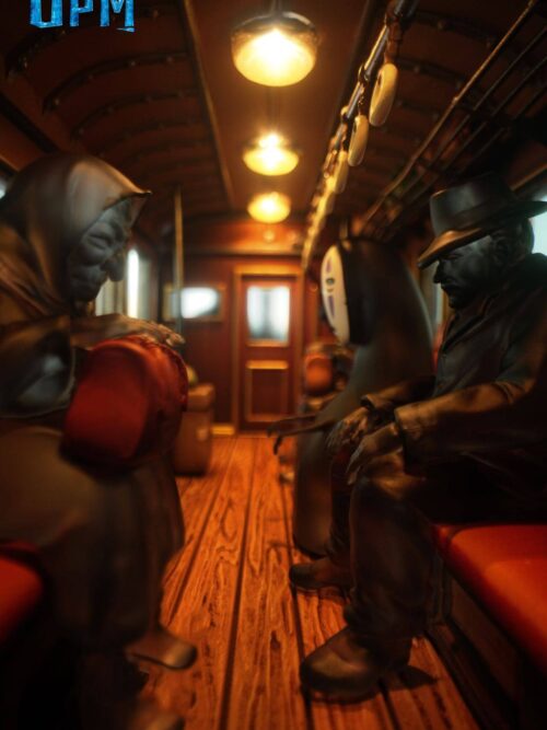 Miyazaki Desktop Series 011 Sea Train Spirited Away GK Resin Statue