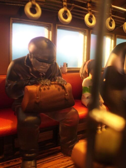 Miyazaki Desktop Series 011 Sea Train Spirited Away GK Resin Statue