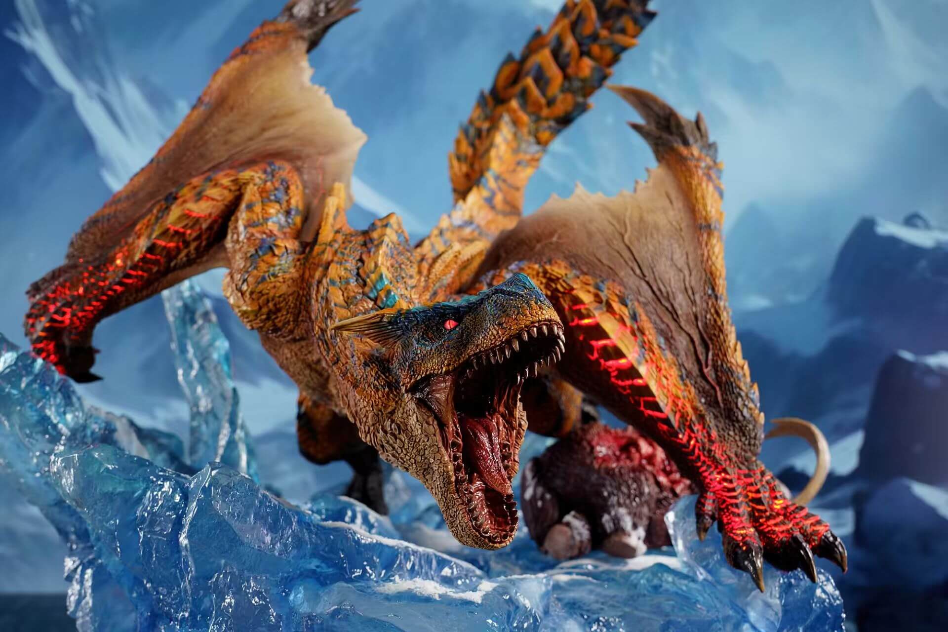 Monster-Hunter-Standard-Tigrex-Snow-Mountain-Base-BlackFatalis-Studio-4 Monster Hunter Standard Tigrex Snow Mountain Base - BlackFatalis Studio - Image 1