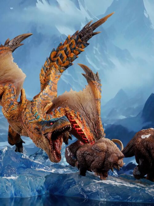 Monster Hunter Standard Tigrex Snow Mountain Base GK Resin Statue