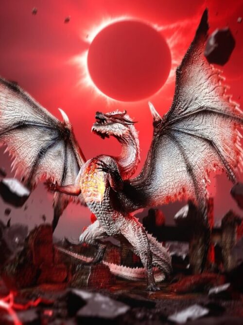 Monster Hunter White Fatalis GK Resin Statue