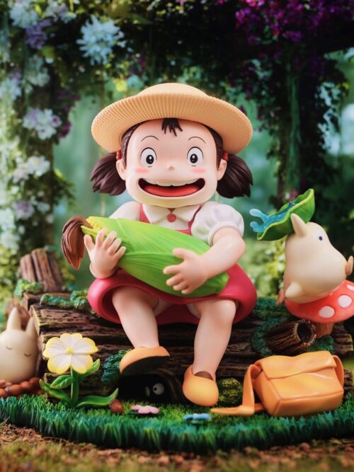 My Neighbor Totoro Hayao Miyazaki's Ecological Scene Mei Holding Corn GK Resin Statue