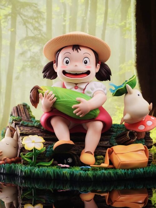 My Neighbor Totoro Hayao Miyazaki's Ecological Scene Mei Holding Corn GK Resin Statue