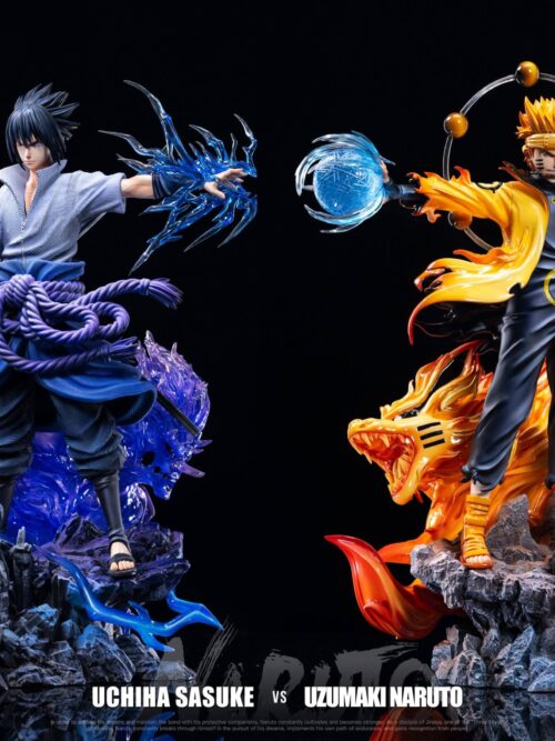Naruto Light Sculpture Series Uzumaki Naruto & Uchiha Sasuke GK Resin Statue