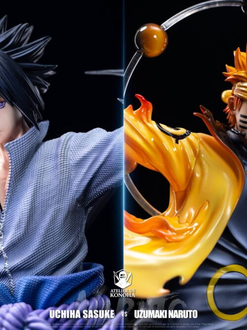 Naruto Light Sculpture Series Uzumaki Naruto & Uchiha Sasuke GK Resin Statue