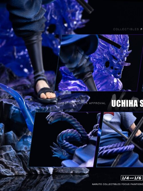 Naruto Light Sculpture Series Uzumaki Naruto & Uchiha Sasuke GK Resin Statue