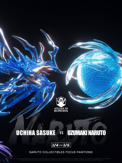 Naruto Light Sculpture Series Uzumaki Naruto & Uchiha Sasuke GK Resin Statue