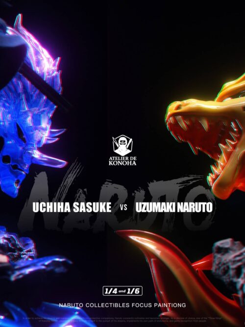 Naruto Light Sculpture Series Uzumaki Naruto & Uchiha Sasuke GK Resin Statue