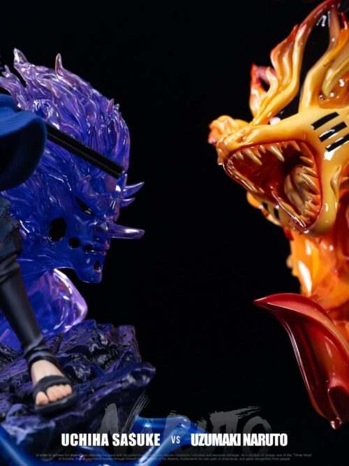 Naruto Light Sculpture Series Uzumaki Naruto & Uchiha Sasuke GK Resin Statue