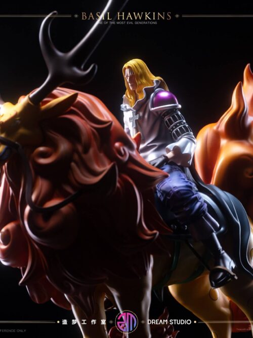 One Piece Onigashima Deer-Riding Basil Hawkins GK Resin Statue