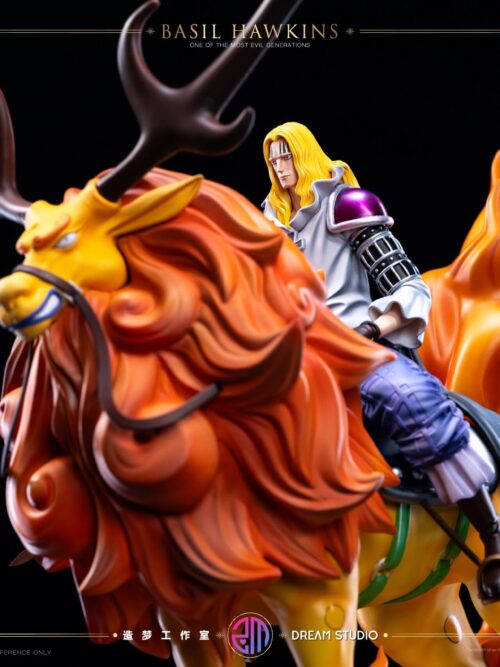 One Piece Onigashima Deer-Riding Basil Hawkins GK Resin Statue
