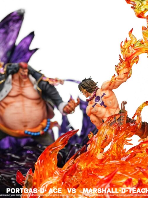 One Piece Portgas D. Ace VS Marshall D. Teach GK Resin Statue