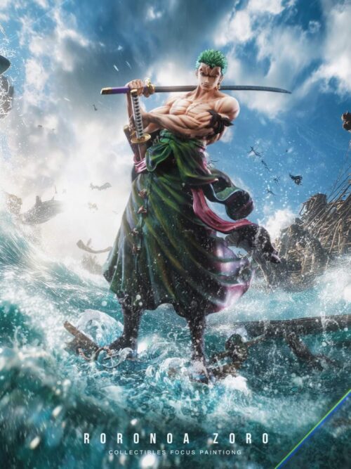 One Piece Roronoa Zoro Sword-Carrier GK Resin Statue