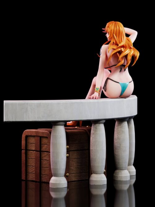 One Piece Seated Nami GK Resin Statue