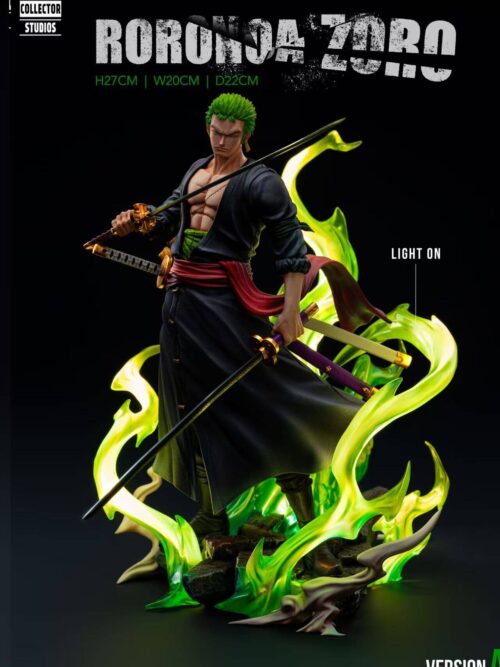 One Piece Wano Country Onigashima Zoro GK Resin Statue