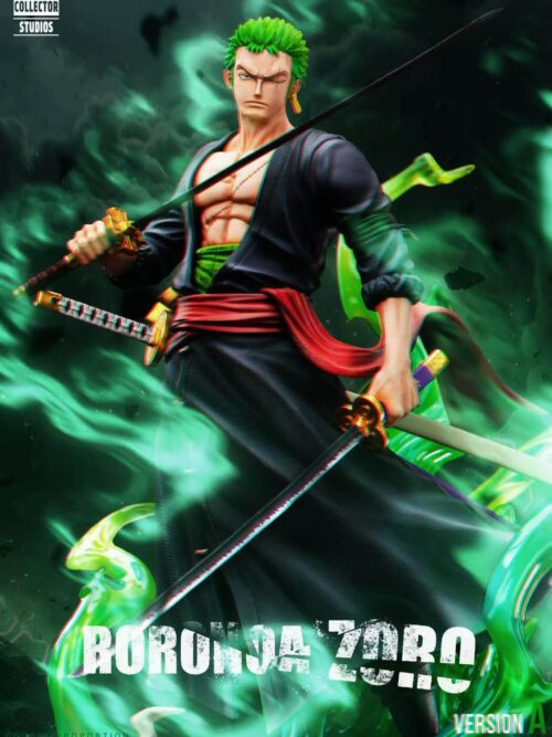One Piece Wano Country Onigashima Zoro GK Resin Statue