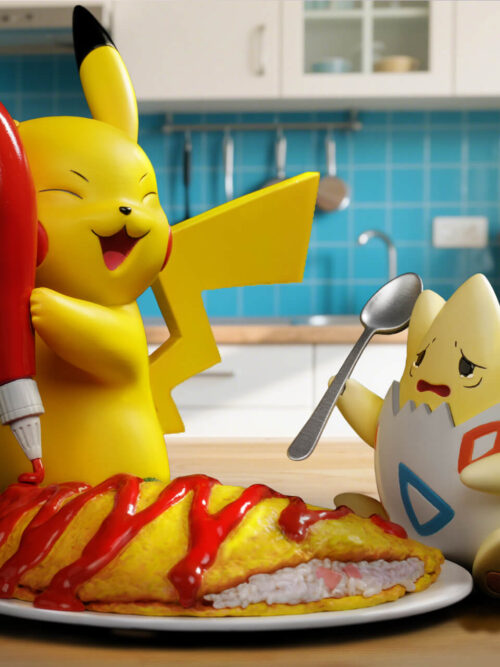 Pika Omelet Rice GK Resin Statue