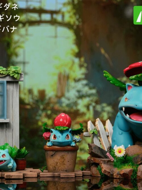 Pokémon City Ecology Series #5 Bulbasaur Evolution Line GK Resin Statue