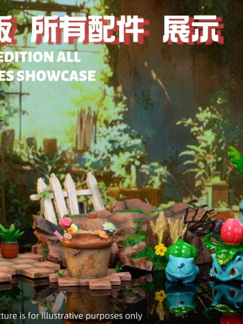 Pokémon City Ecology Series #5 Bulbasaur Evolution Line GK Resin Statue