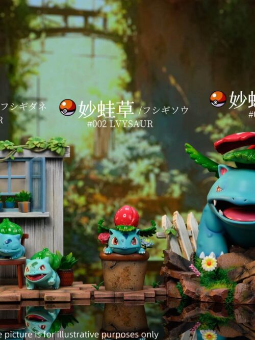 Pokémon City Ecology Series #5 Bulbasaur Evolution Line GK Resin Statue
