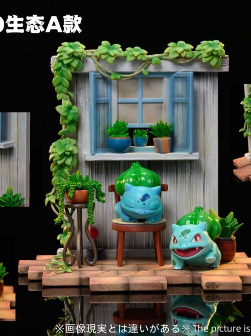 Pokémon City Ecology Series #5 Bulbasaur Evolution Line GK Resin Statue