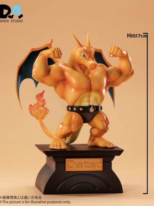 Pokémon Muscular Charizard Statue GK Resin Statue