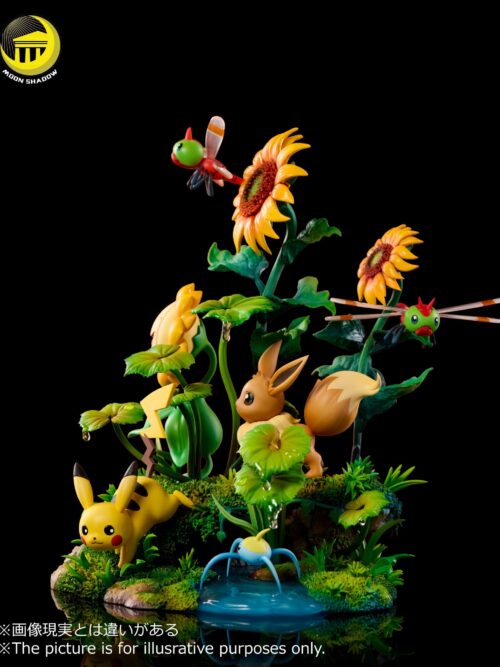 Pokémon Nature Series Eevee #5 Eevee and Pikachu Scene GK Resin Statue