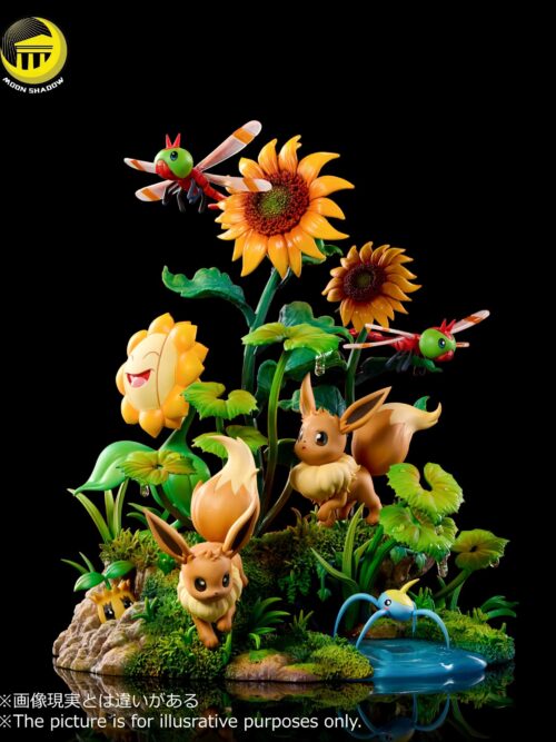 Pokémon Nature Series Eevee #5 Eevee and Pikachu Scene GK Resin Statue