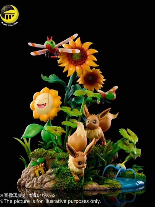 Pokémon Nature Series Eevee #5 Eevee and Pikachu Scene GK Resin Statue