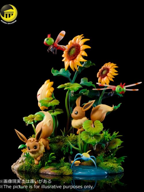 Pokémon Nature Series Eevee #5 Eevee and Pikachu Scene GK Resin Statue