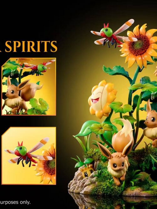 Pokémon Nature Series Eevee #5 Eevee and Pikachu Scene GK Resin Statue